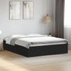 Cama Matrimonial | Cama Para Adultos | Estructura De Cama Madera De Ingeniería Negra 150x200 Cm Cfw70301