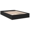 Cama Matrimonial | Cama Para Adultos | Estructura De Cama Madera De Ingeniería Negra 150x200 Cm Cfw23753