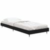 Cama Individual | Cama Para Adultos | Estructura De Cama Madera Contrachapada Negra 75x190 Cm Cfw601517