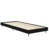 Cama Individual | Cama Para Adultos | Estructura De Cama Madera Contrachapada Negra 75x190 Cm Cfw601517