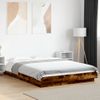 Cama Matrimonial | Cama Para Adultos | Estructura De Cama Madera De Ingeniería Roble Ahumado 135x190cm Cfw51440