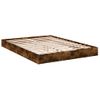 Cama Matrimonial | Cama Para Adultos | Estructura De Cama Madera De Ingeniería Roble Ahumado 135x190cm Cfw90869