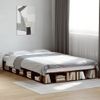 Cama Matrimonial | Cama Para Adultos | Estructura De Cama Madera De Ingeniería Roble Ahumado 140x190cm Cfw87600