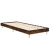 Cama Individual | Cama Para Adultos | Estructura De Cama Madera Contrachapada Roble Humo 75x190 Cm Cfw992648