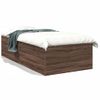 Cama Individual | Cama Para Adultos | Estructura De Cama Madera De Ingeniería Roble Marrón 75x190 Cm Cfw91223