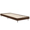 Cama Individual | Cama Para Adultos | Estructura De Cama Madera Contrachapada Roble Marrón 75x190 Cm Cfw240771