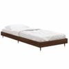 Cama Individual | Cama Para Adultos | Estructura De Cama Madera Contrachapada Roble Marrón 75x190 Cm Cfw804267