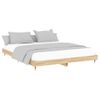 Cama Matrimonial | Cama Para Adultos | Estructura De Cama Madera Contrachapada Roble Sonoma 120x200 Cm Cfw743617