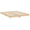 Cama Matrimonial | Cama Para Adultos | Estructura De Cama Madera Contrachapada Roble Sonoma 150x200 Cm Cfw472116