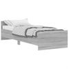 Cama Individual | Cama Para Adultos | Estructura De Cama Madera De Ingeniería Sonoma Gris 75x190 Cm Cfw685495