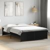 Cama Matrimonial | Cama Para Adultos | Estructura De Cama Madera De Ingeniería Y Metal Negro 120x200cm Cfw23866