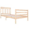 Cama Individual | Cama Para Adultos | Estructura De Cama Madera Maciza 100x200 Cm Cfw980941