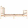 Cama Individual | Cama Para Adultos | Estructura De Cama Madera Maciza 100x200 Cm Cfw980941