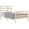 Cama Individual | Cama Para Adultos | Estructura De Cama Madera Maciza 100x200 Cm Cfw687679