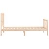 Cama Individual | Cama Para Adultos | Estructura De Cama Madera Maciza 100x200 Cm Cfw923087