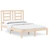 Cama Matrimonial | Cama Para Adultos | Estructura De Cama Madera Maciza 120x190 Cm Cfw503429