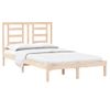 Cama Matrimonial | Cama Para Adultos | Estructura De Cama Madera Maciza 120x190 Cm Cfw503429