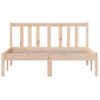 Cama Matrimonial | Cama Para Adultos | Estructura De Cama Madera Maciza 120x190 Cm Cfw609424