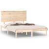 Cama Matrimonial | Cama Para Adultos | Estructura De Cama Madera Maciza 120x190 Cm Cfw296466