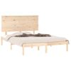 Cama Matrimonial | Cama Para Adultos | Estructura De Cama Madera Maciza 120x190 Cm Cfw296466