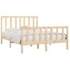 Cama Matrimonial | Cama Para Adultos | Estructura De Cama Madera Maciza 120x190 Cm Cfw731138