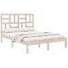 Cama Matrimonial | Cama Para Adultos | Estructura De Cama Madera Maciza 120x190 Cm Cfw264837