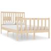 Cama Matrimonial | Cama Para Adultos | Estructura De Cama Madera Maciza 120x190 Cm Cfw558936