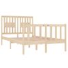 Cama Matrimonial | Cama Para Adultos | Estructura De Cama Madera Maciza 120x190 Cm Cfw558936