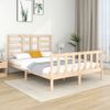 Cama Matrimonial | Cama Para Adultos | Estructura De Cama Madera Maciza 120x190 Cm Cfw365739