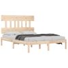 Cama Matrimonial | Cama Para Adultos | Estructura De Cama Madera Maciza 120x190 Cm Cfw323834