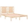 Cama Matrimonial | Cama Para Adultos | Estructura De Cama Madera Maciza 120x190 Cm Cfw320121