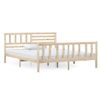 Cama Matrimonial | Cama Para Adultos | Estructura De Cama Madera Maciza 120x200 Cm Cfw357533