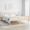 Cama Matrimonial | Cama Para Adultos | Estructura De Cama Madera Maciza 120x200 Cm Cfw613371