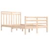 Cama Matrimonial | Cama Para Adultos | Estructura De Cama Madera Maciza 120x200 Cm Cfw842780