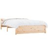 Cama Matrimonial | Cama Para Adultos | Estructura De Cama Madera Maciza 140x200 Cm Cfw719116