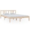 Cama Matrimonial | Cama Para Adultos | Estructura De Cama Madera Maciza 140x200 Cm Cfw229845