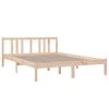 Cama Matrimonial | Cama Para Adultos | Estructura De Cama Madera Maciza 140x200 Cm Cfw229845