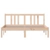 Cama Matrimonial | Cama Para Adultos | Estructura De Cama Madera Maciza 140x200 Cm Cfw229845