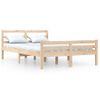 Cama Matrimonial | Cama Para Adultos | Estructura De Cama Madera Maciza 140x200 Cm Cfw284039