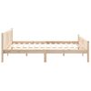 Cama Matrimonial | Cama Para Adultos | Estructura De Cama Madera Maciza 150x200 Cm Cfw896513