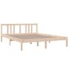 Cama Matrimonial | Cama Para Adultos | Estructura De Cama Madera Maciza 150x200 Cm Cfw768131