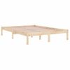 Cama Matrimonial | Cama Para Adultos | Estructura De Cama Madera Maciza 150x200 Cm Cfw453710