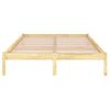 Cama Matrimonial | Cama Para Adultos | Estructura De Cama Madera Maciza 150x200 Cm Cfw803393