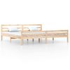 Cama Matrimonial | Cama Para Adultos | Estructura De Cama Madera Maciza 200x200 Cm Cfw173792