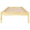 Cama Individual | Cama Para Adultos | Estructura De Cama Madera Maciza 75x190 Cm Cfw388560