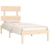 Cama Individual | Cama Para Adultos | Estructura De Cama Madera Maciza 75x190 Cm Cfw191688