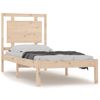 Cama Individual | Cama Para Adultos | Estructura De Cama Madera Maciza 75x190 Cm Cfw540027