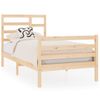 Cama Individual | Cama Para Adultos | Estructura De Cama Madera Maciza 75x190 Cm Cfw278055