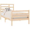 Cama Individual | Cama Para Adultos | Estructura De Cama Madera Maciza 75x190 Cm Cfw278055