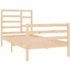 Cama Individual | Cama Para Adultos | Estructura De Cama Madera Maciza 75x190 Cm Cfw278055